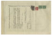 F.W. Woolworth Signed Stock Certificate for the Woolworth Building Safe Deposit Company -- From 1914 Shortly After the Historic Woolworth Building Was Completed